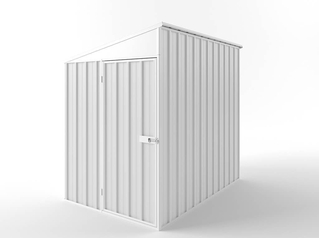 Skillion Roof Garden Shed 1.50m (w) x 2.25m (d)x 2.10m (h)  Off White Colour