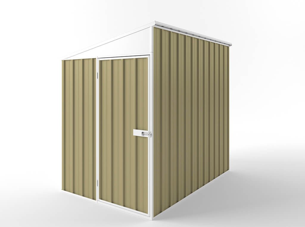 Skillion Roof Garden Shed 1.50m (w) x 2.25m (d) Standard - 2.10m Sandlewood Colour