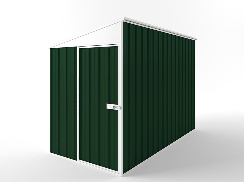 Skillion Roof Garden Shed 1.50m (w) x 3.00m (d) Standard - 2.10m Caulfield Green Colour