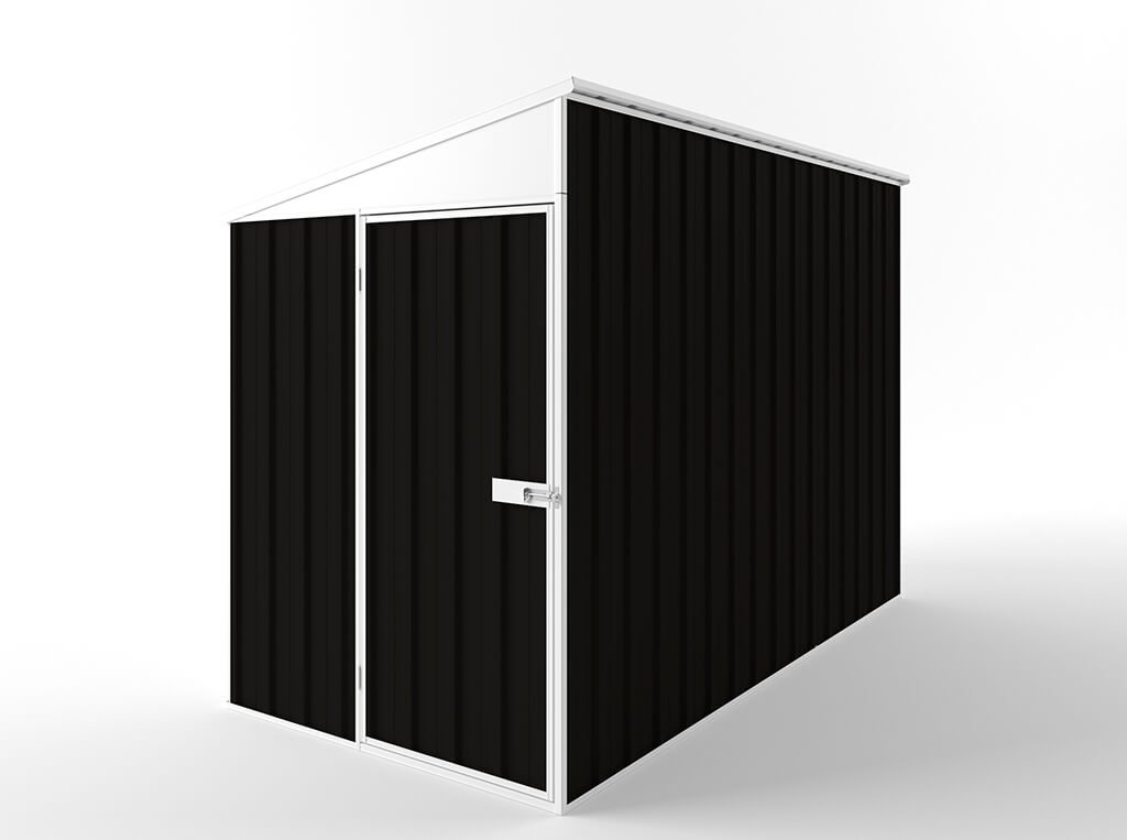 Skillion Roof Garden Shed 1.50m (w) x 3.00m (d)x 2.10m (h)  Ebony Colour