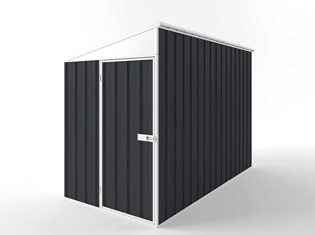 Skillion Roof Garden Shed 1.50m (w) x 3.00m (d) Standard - 2.10m Iron Grey Colour