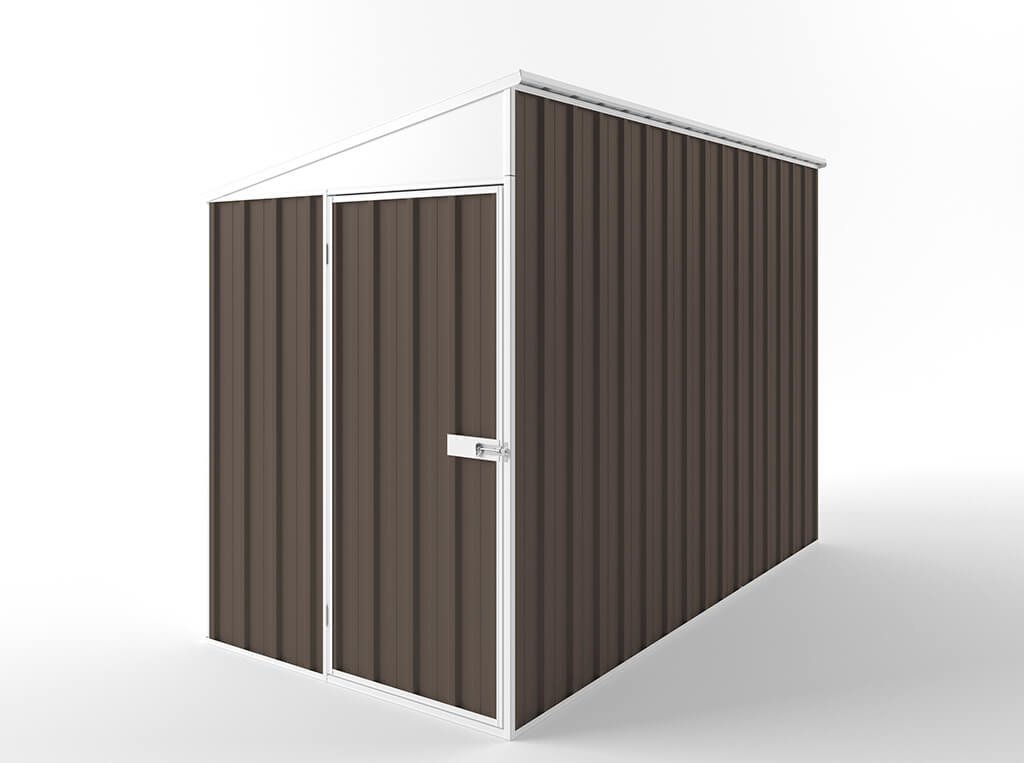 Skillion Roof Garden Shed 1.50m (w) x 3.00m (d) Standard - 2.10m Jasmin Brown Colour