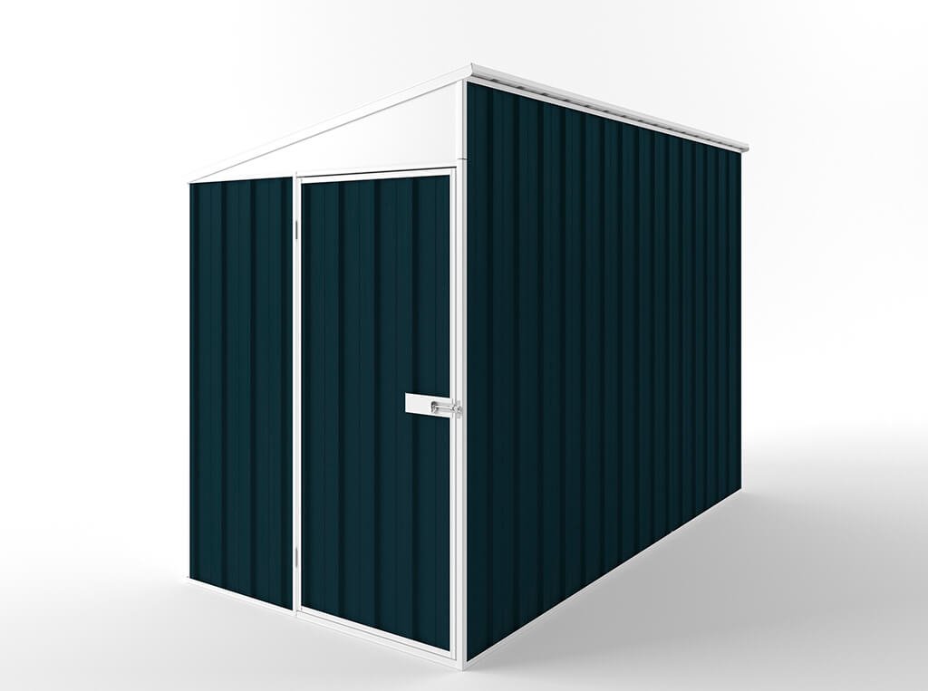 Skillion Roof Garden Shed 1.50m (w) x 3.00m (d) Standard - 2.10m Mountain Blue Colour
