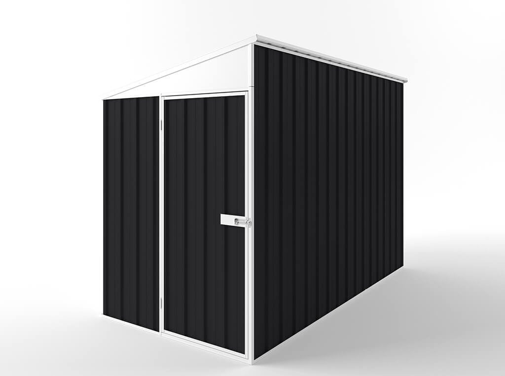 Skillion Roof Garden Shed 1.50m (w) x 3.00m (d)x 2.10m (h)  Monument Colour