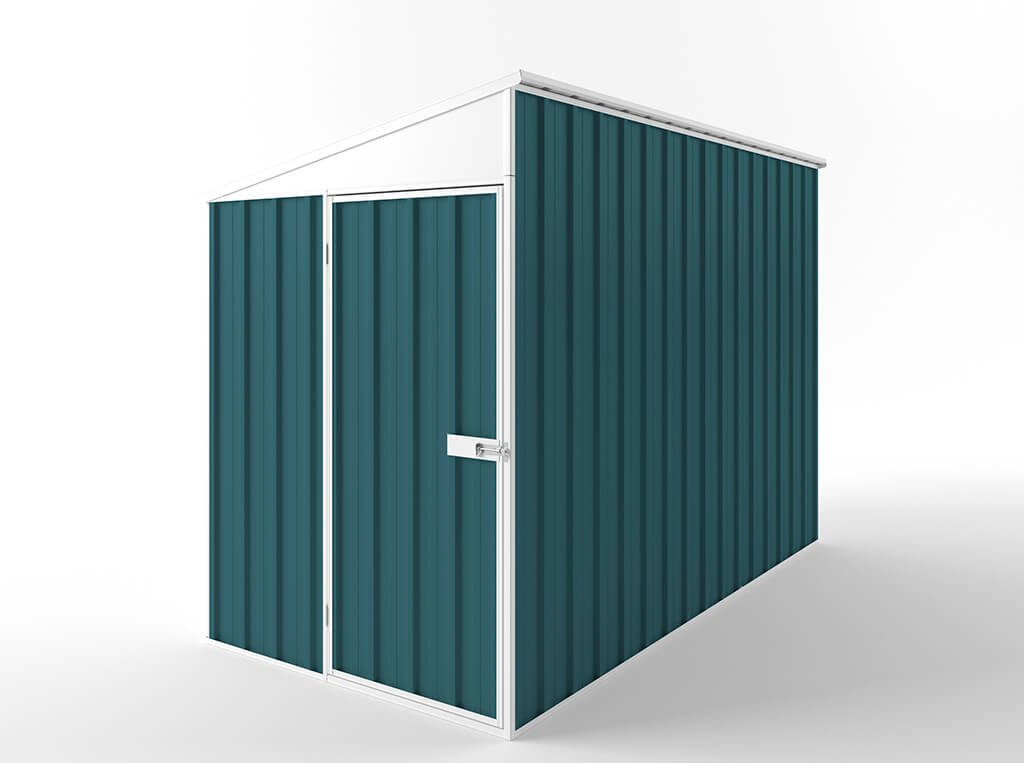 Skillion Roof Garden Shed 1.50m (w) x 3.00m (d) Standard - 2.10m Torres Blue Colour