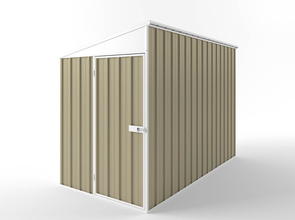 Skillion Roof Garden Shed 1.50m (w) x 3.00m (d) Standard - 2.10m Wheat Colour