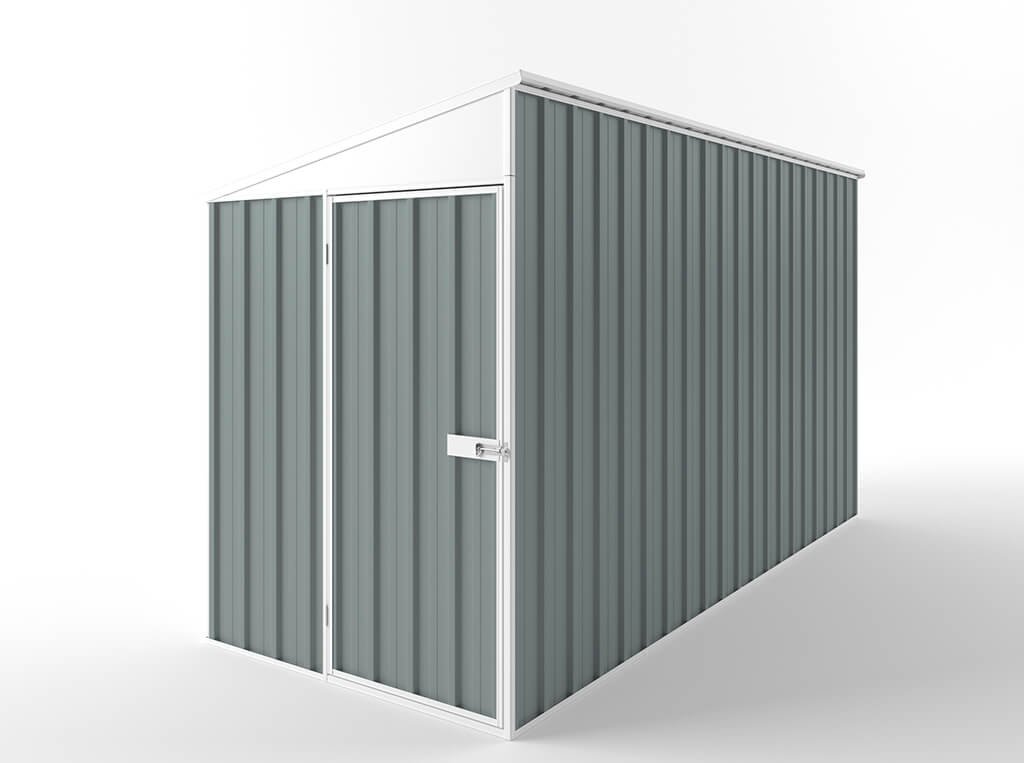 Skillion Roof Garden Shed 1.50m (w) x 3.75m (d)x 2.10m (h)  Armour Grey Colour