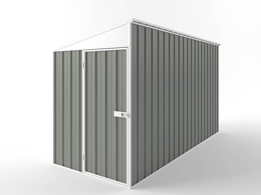 Skillion Roof Garden Shed 1.50m (w) x 3.75m (d)x 2.10m (h)  Bush Smoke Colour