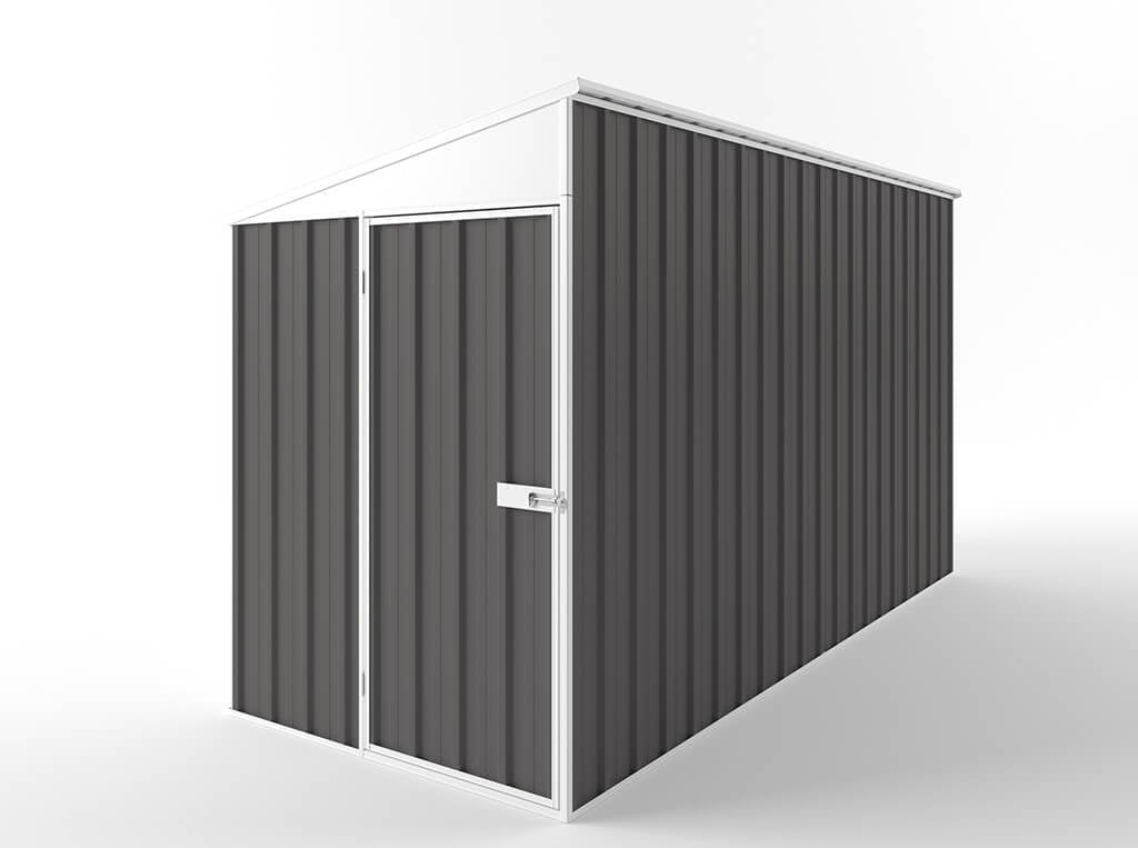 Skillion Roof Garden Shed 1.50m (w) x 3.75m (d)x 2.10m (h)  Slate Grey Colour