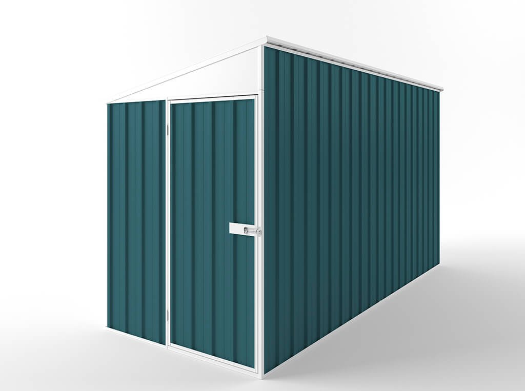 Skillion Roof Garden Shed 1.50m (w) x 3.75m (d) Standard - 2.10m Torres Blue Colour