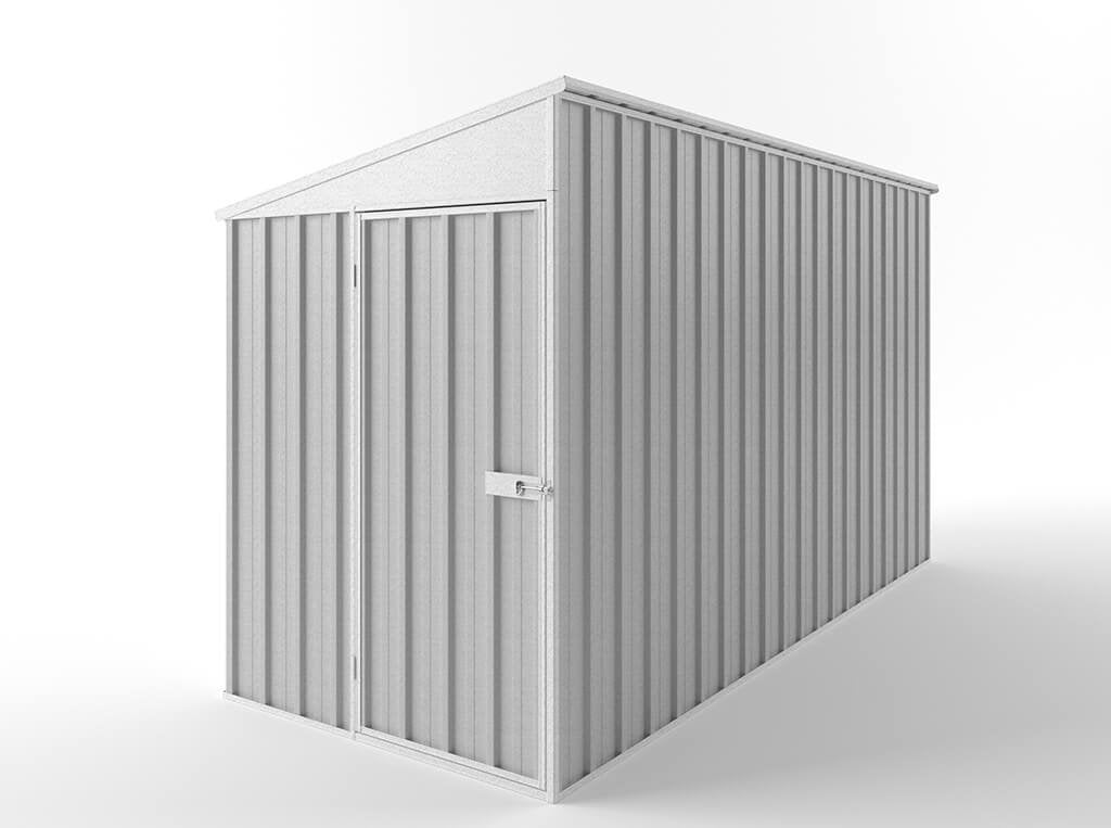 Skillion Roof Garden Shed 1.50m (w) x 3.75m (d) Standard - 2.10m Zinc Colour