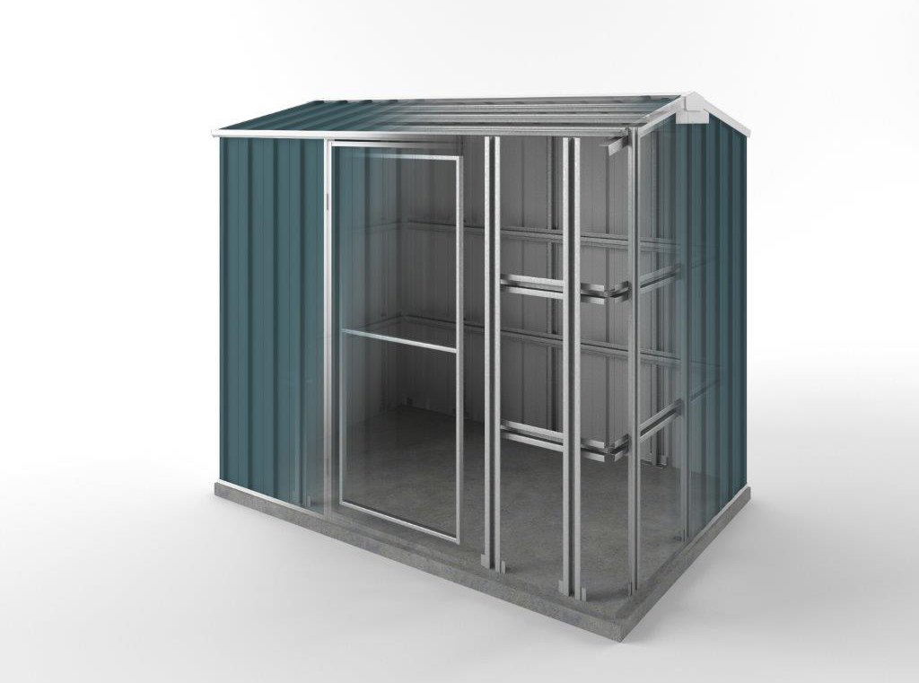 Storm Shed 2.25m (w) x 1.50m (d) Standard - 1.97m Torres Blue Colour