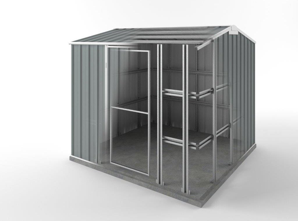 Storm Shed 2.25m (w) x 2.25m (d) Standard - 2.05m Armour Grey Colour