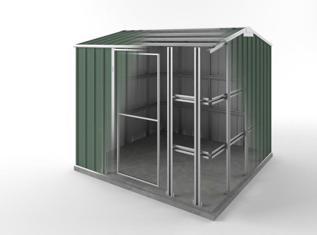 Storm Shed 2.25m (w) x 2.25m (d) Standard - 2.05m Rivergum Colour