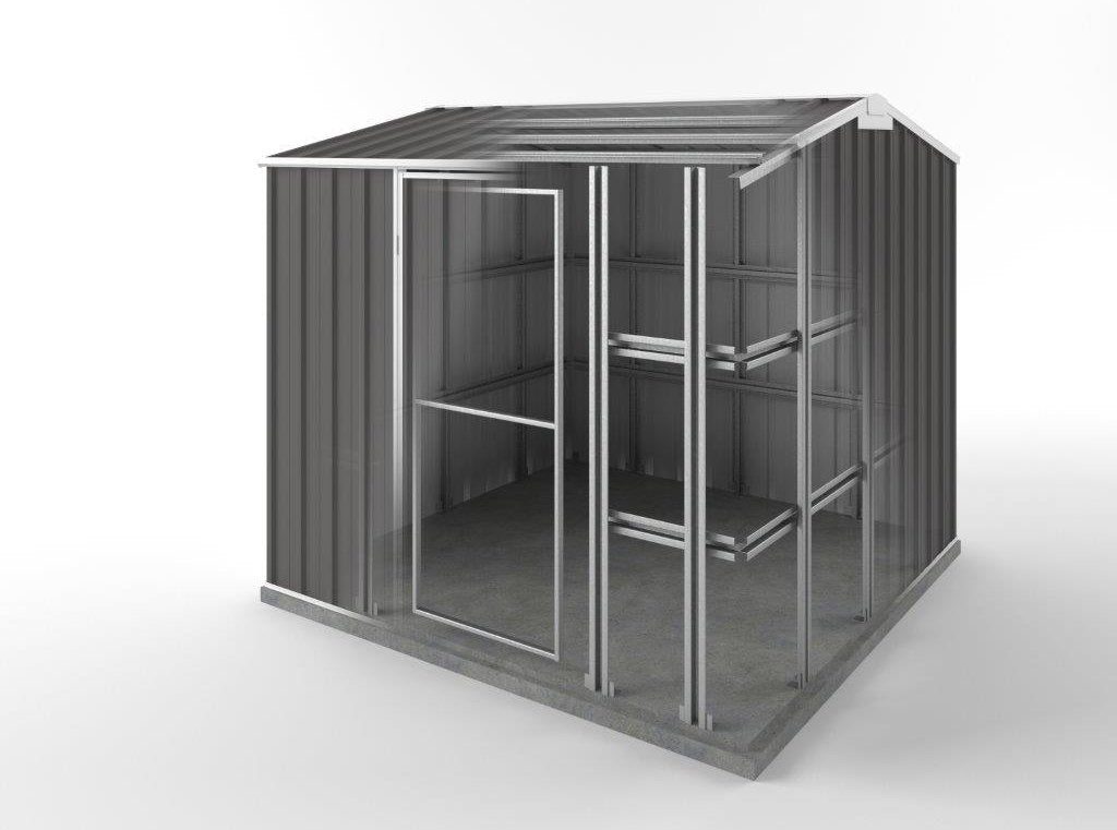 Storm Shed 2.25m (w) x 2.25m (d)x 2.05m (h)  Slate Grey Colour