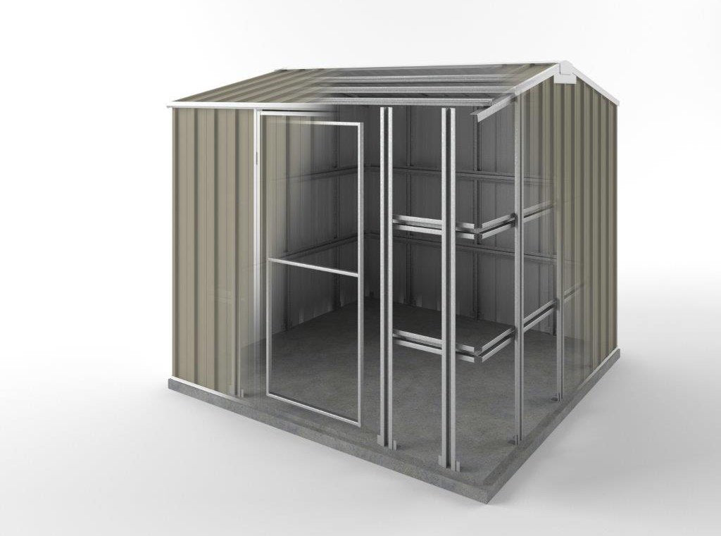 Storm Shed 2.25m (w) x 2.25m (d) Standard - 2.05m Stone Colour