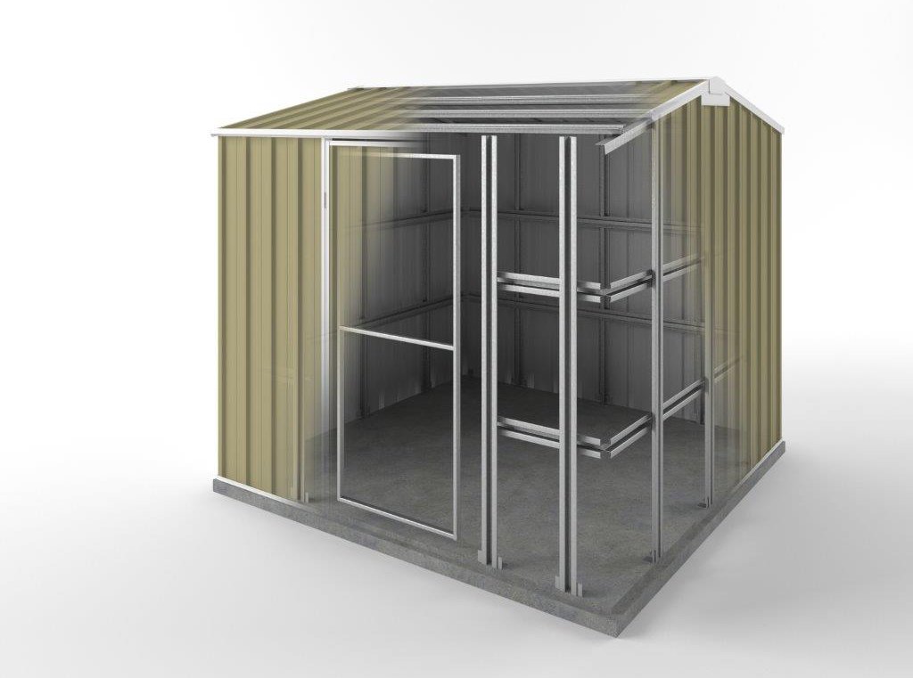 Storm Shed 2.25m (w) x 2.25m (d)x 2.05m (h)  Sandlewood Colour