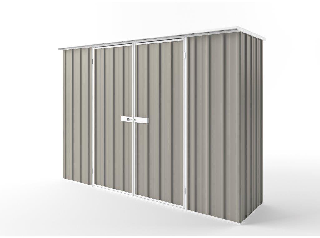Flat Roof Garden Shed 3.00m (w) x 0.78m (d)x 2.12m (h)  Birch Colour