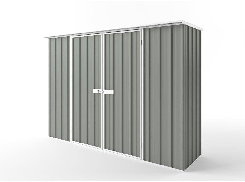 Flat Roof Garden Shed 3.00m (w) x 0.78m (d) Tall - 2.12m Bush Smoke Colour