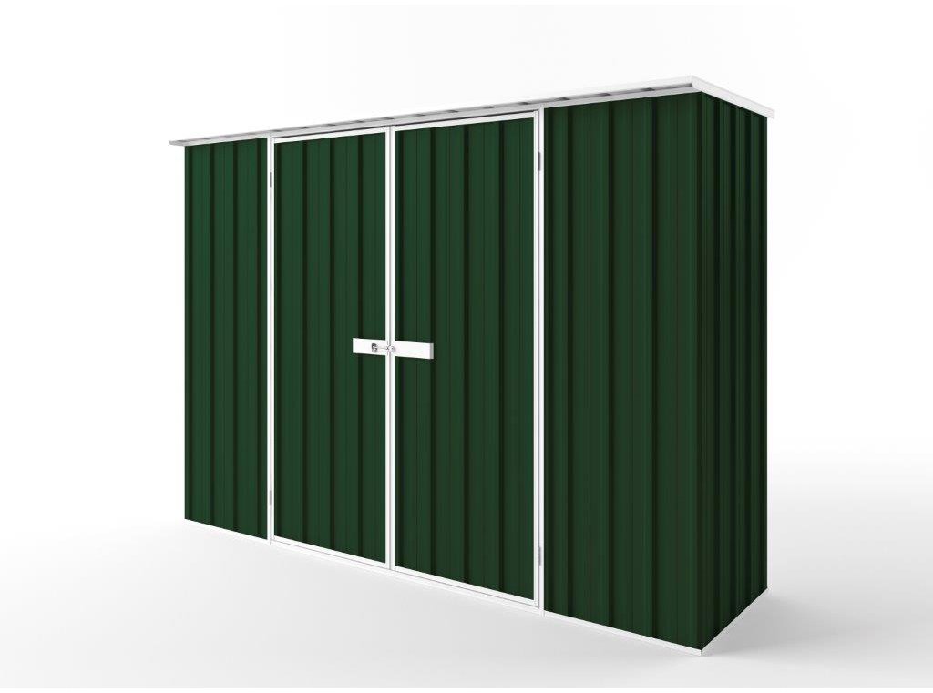 Flat Roof Garden Shed 3.00m (w) x 0.78m (d) Tall - 2.12m Caulfield Green Colour