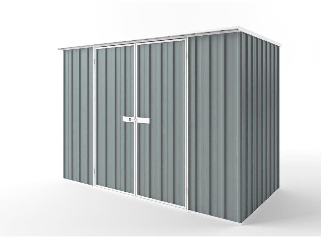 Flat Roof Garden Shed 3.00m (w) x 1.50m (d) Tall - 2.12m Armour Grey Colour