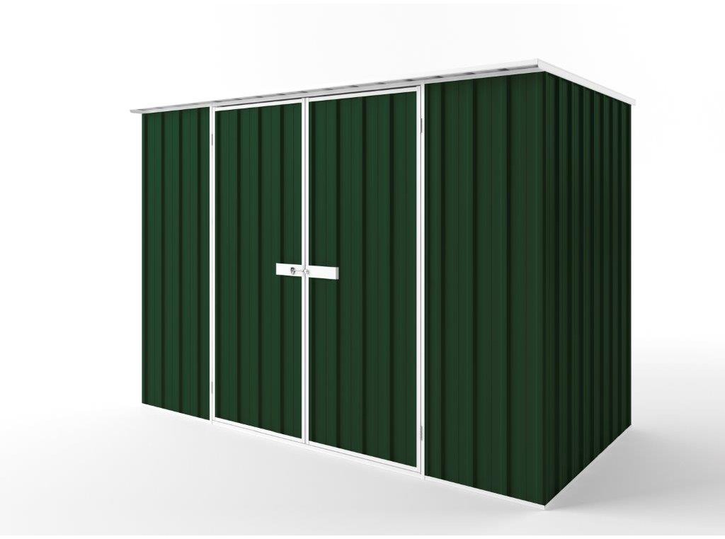 Flat Roof Garden Shed 3.00m (w) x 1.50m (d)x 2.12m (h)  Caulfield Green Colour