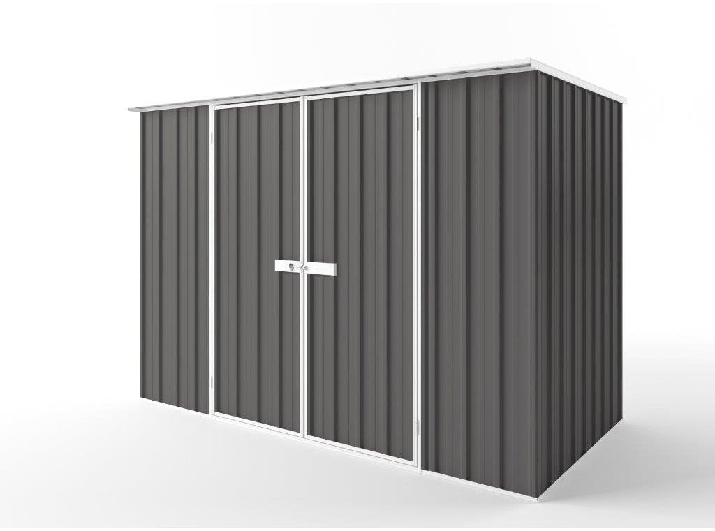 Flat Roof Garden Shed 3.00m (w) x 1.50m (d)x 2.12m (h)  Slate Grey Colour