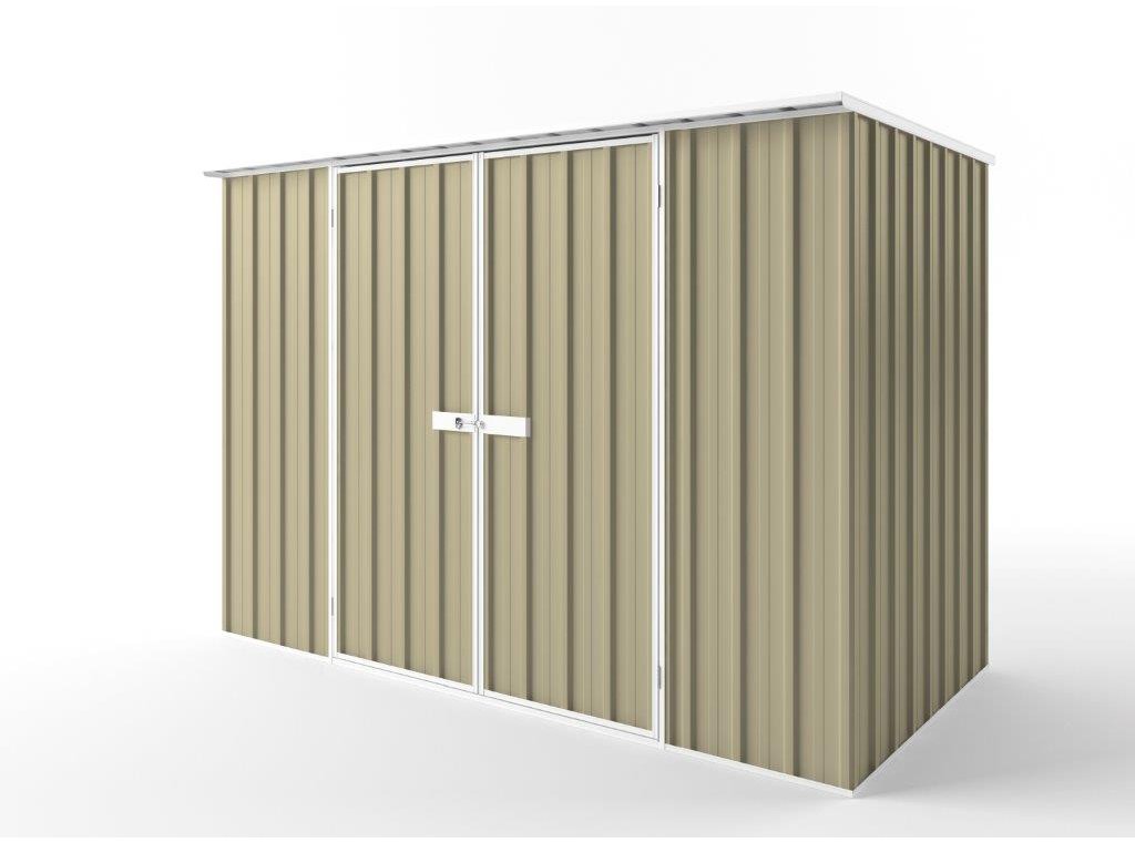 Flat Roof Garden Shed 3.00m (w) x 1.50m (d) Tall - 2.12m Wheat Colour