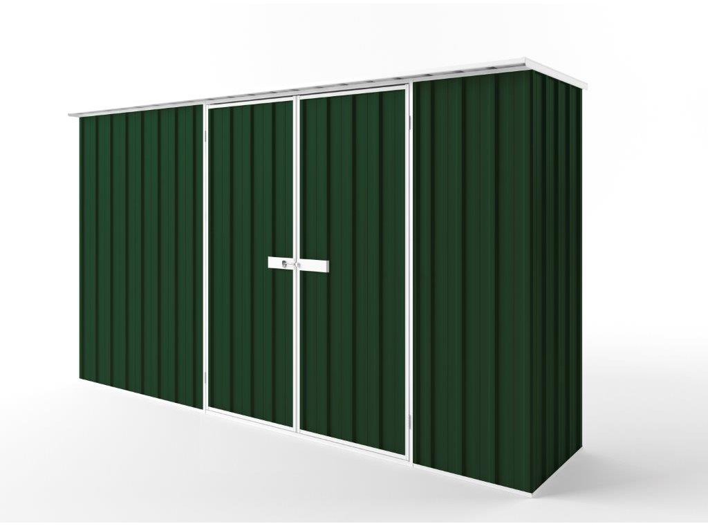 Flat Roof Garden Shed 3.75m (w) x 0.78m (d)x 2.12m (h)  Caulfield Green Colour