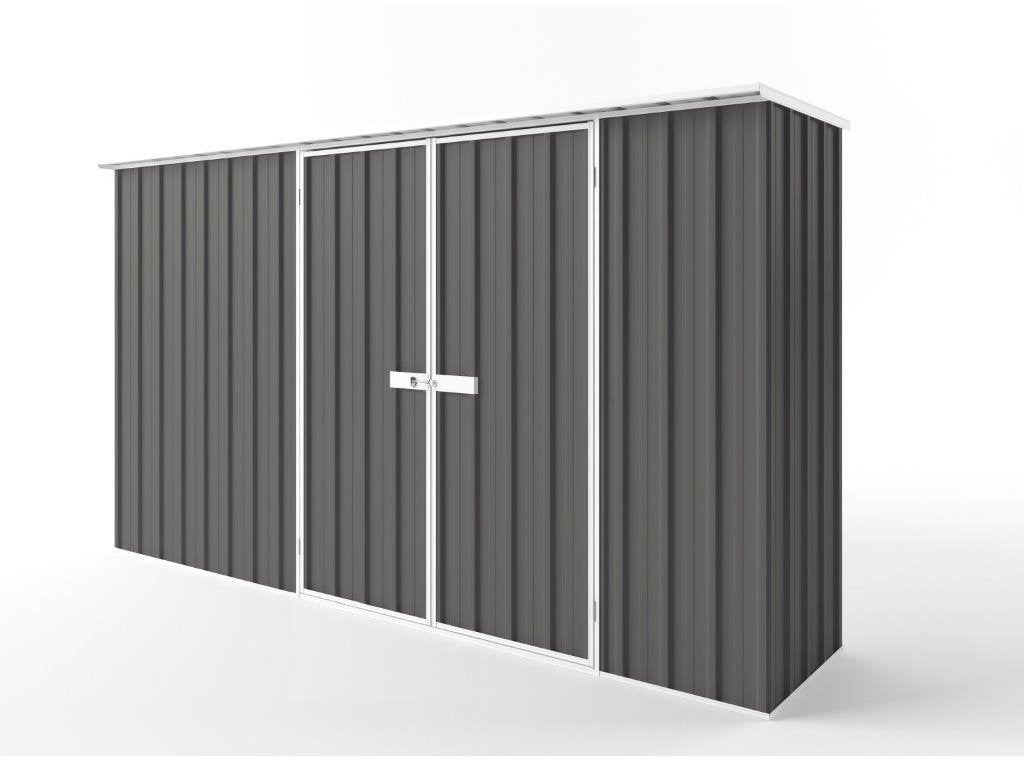 Flat Roof Garden Shed 3.75m (w) x 0.78m (d)x 2.12m (h)  Slate Grey Colour