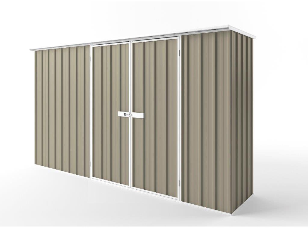 Flat Roof Garden Shed 3.75m (w) x 0.78m (d) Tall - 2.12m Stone Colour