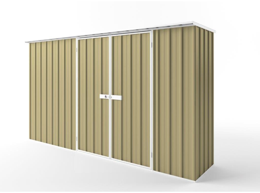Flat Roof Garden Shed 3.75m (w) x 0.78m (d) Tall - 2.12m Sandlewood Colour