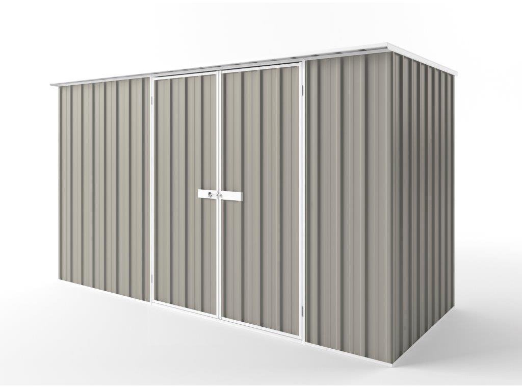 Flat Roof Garden Shed 3.75m (w) x 1.50m (d) Tall - 2.12m Birch Colour
