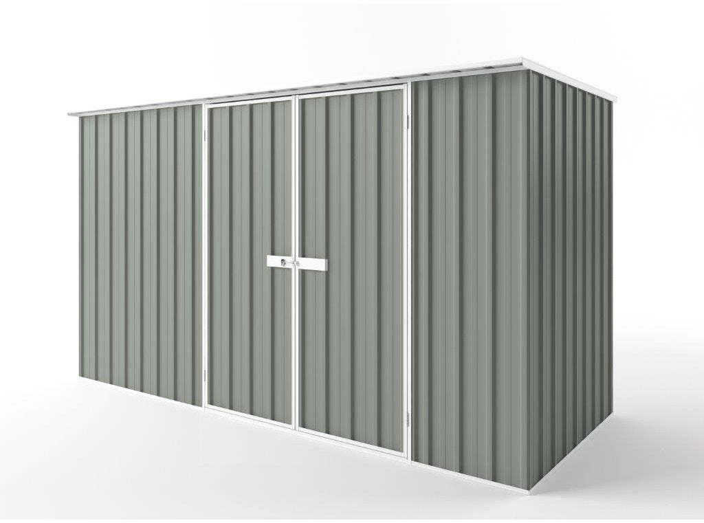 Flat Roof Garden Shed 3.75m (w) x 1.50m (d) Tall - 2.12m Bush Smoke Colour