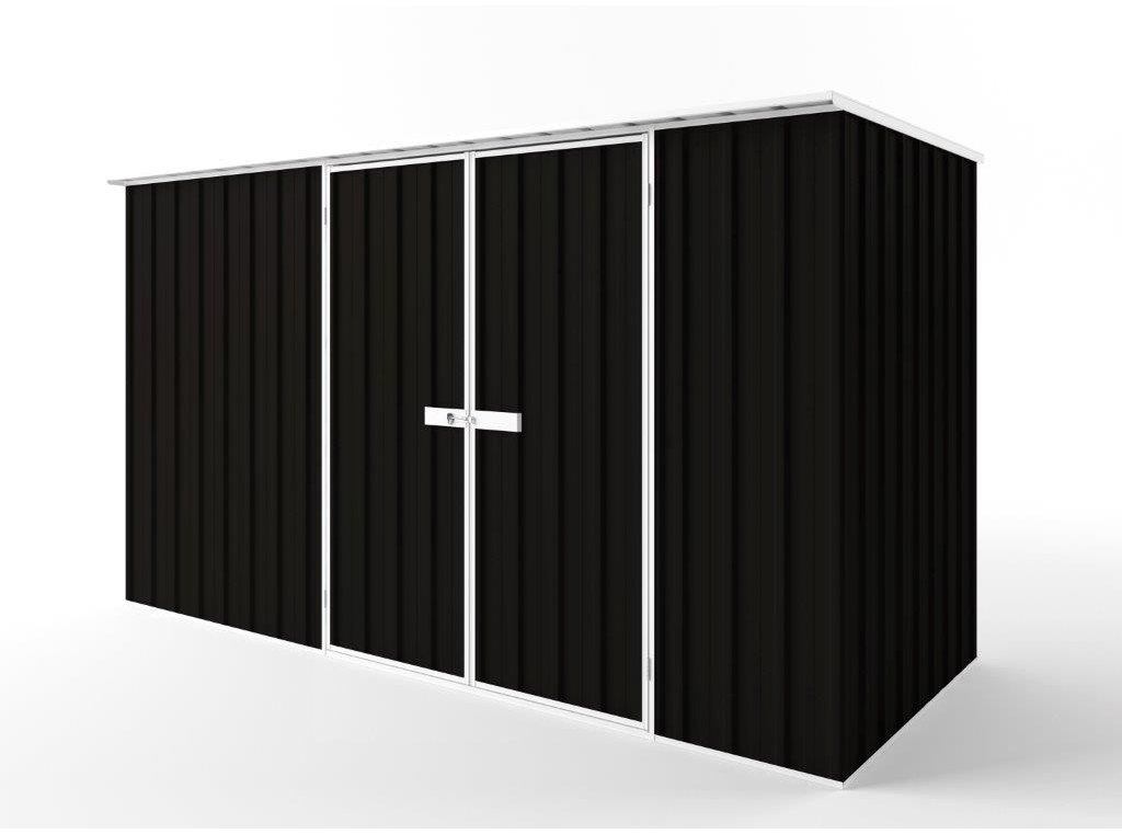 Flat Roof Garden Shed 3.75m (w) x 1.50m (d)x 2.12m (h)  Ebony Colour