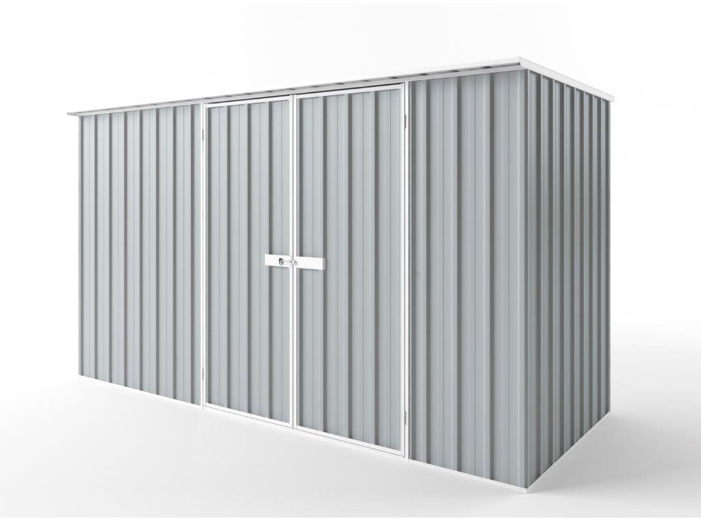 Flat Roof Garden Shed 3.75m (w) x 1.50m (d)x 2.12m (h)  Gull Grey Colour