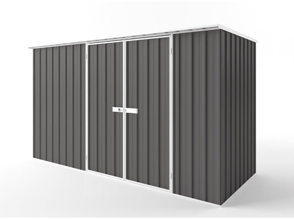 Flat Roof Garden Shed 3.75m (w) x 1.50m (d)x 2.12m (h)  Slate Grey Colour