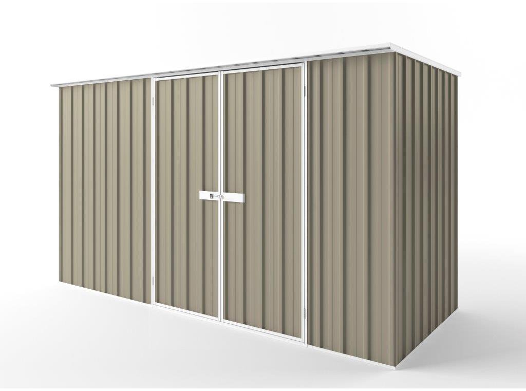 Flat Roof Garden Shed 3.75m (w) x 1.50m (d) Tall - 2.12m Stone Colour