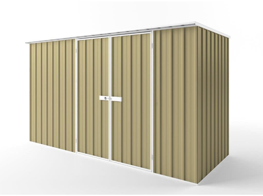 Flat Roof Garden Shed 3.75m (w) x 1.50m (d) Tall - 2.12m Sandlewood Colour