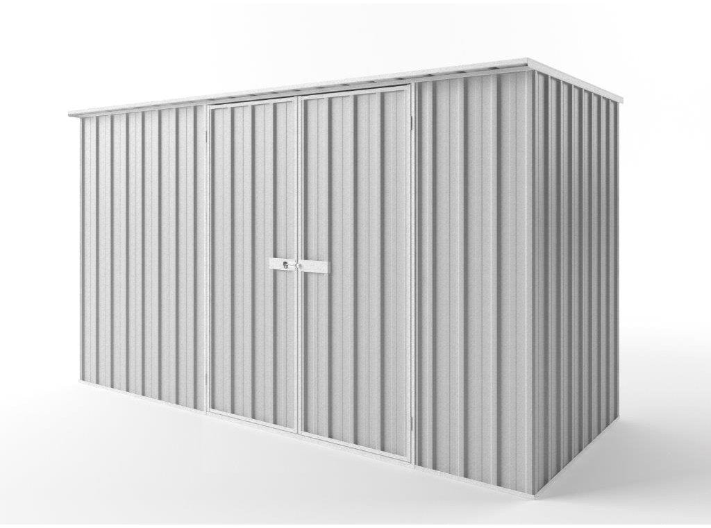 Flat Roof Garden Shed 3.75m (w) x 1.50m (d)x 2.12m (h)  Zinc Colour