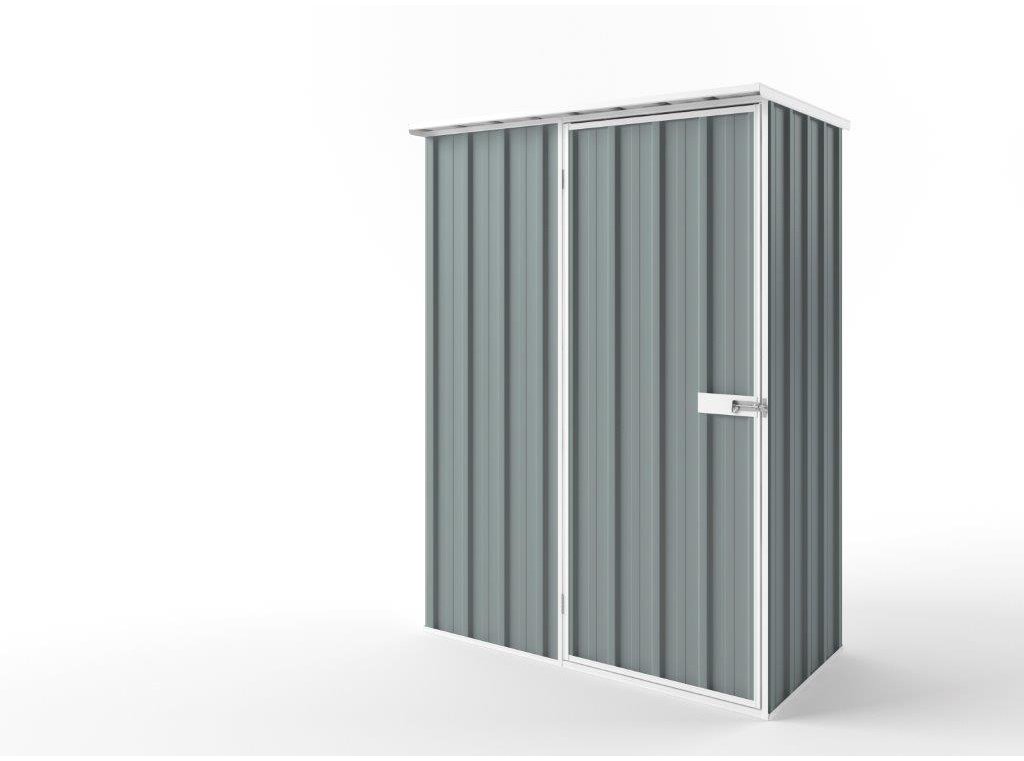 Flat Roof Garden Shed 1.50m (w) x 0.78m (d)x 2.12m (h)  Armour Grey Colour