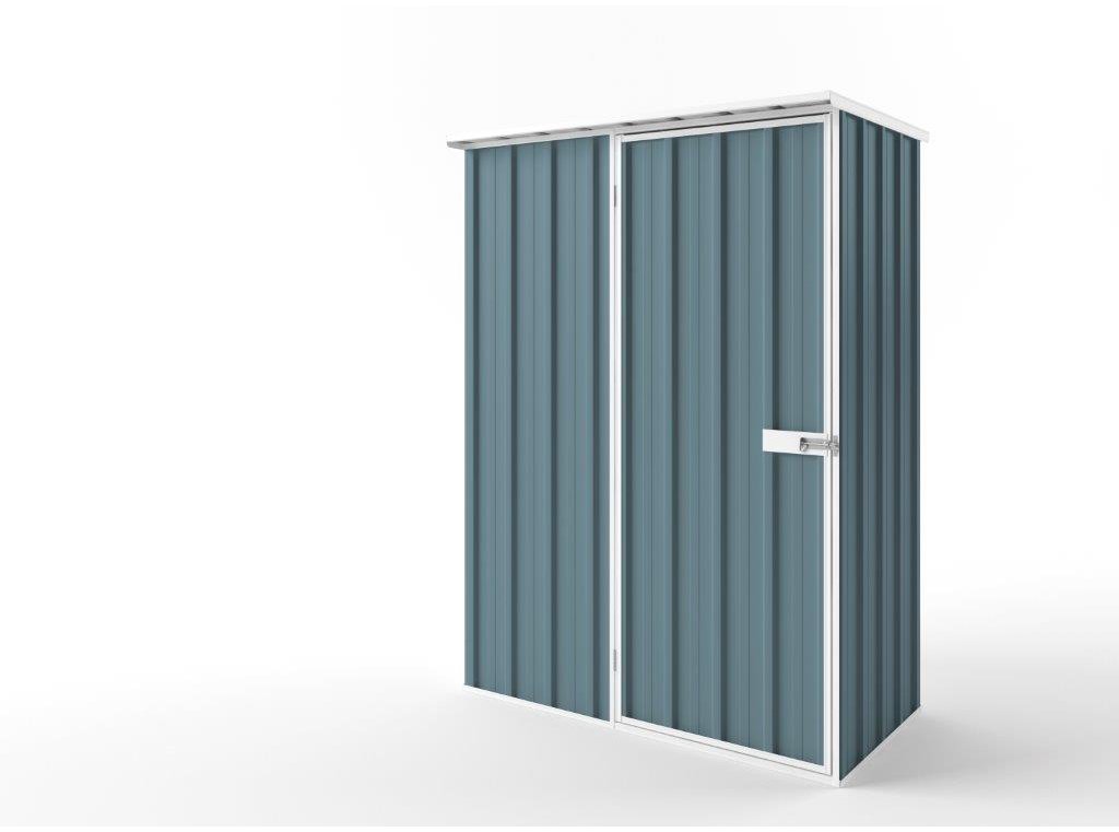Flat Roof Garden Shed 1.50m (w) x 0.78m (d) Tall Blue Horizon Colour