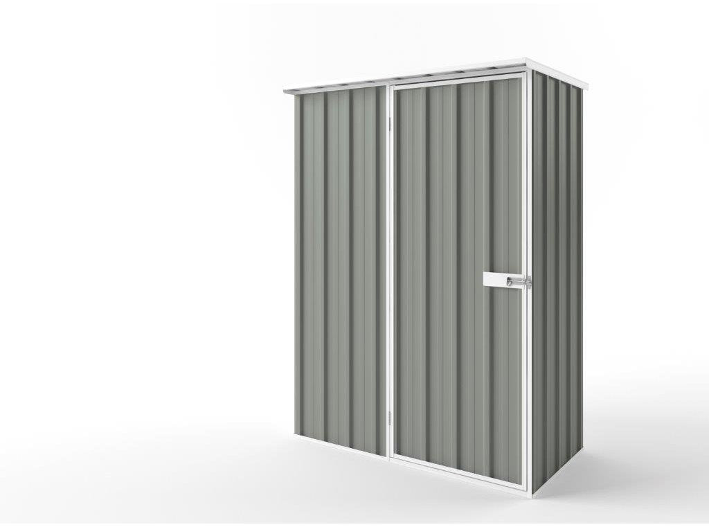 Flat Roof Garden Shed 1.50m (w) x 0.78m (d)x 2.12m (h)  Bush Smoke Colour