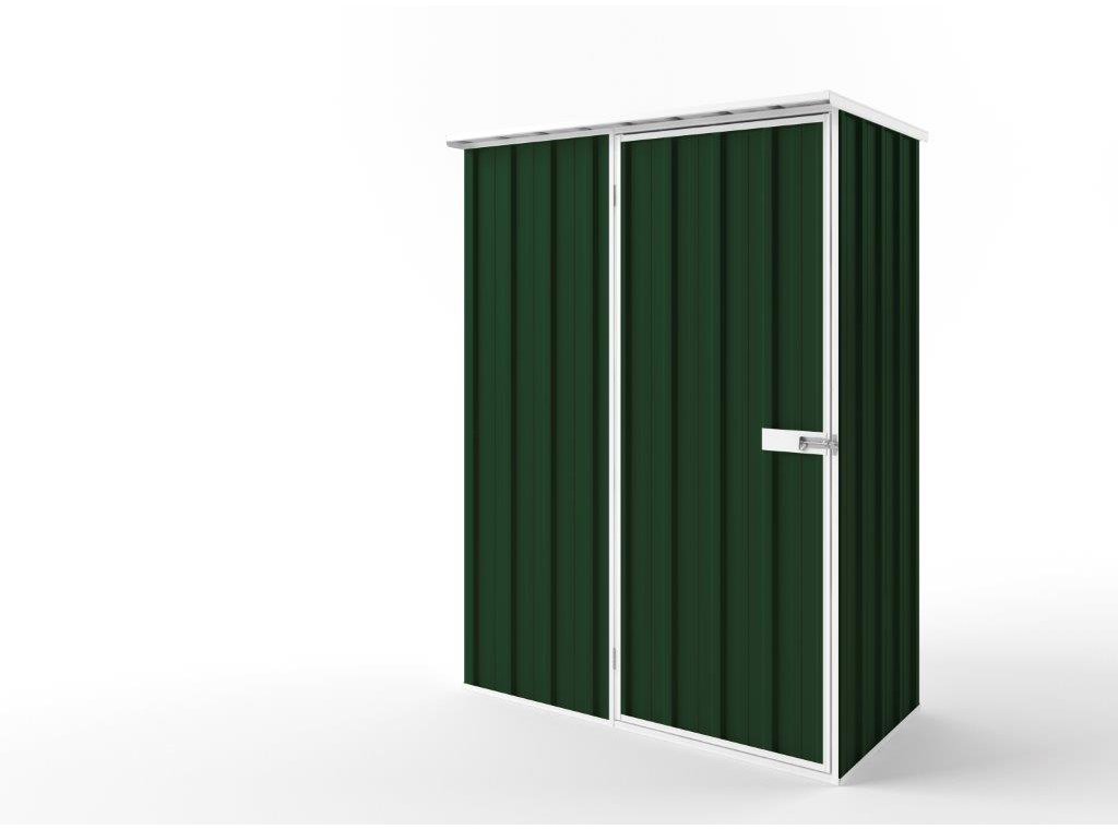Flat Roof Garden Shed 1.50m (w) x 0.78m (d)x 2.12m (h)  Caulfield Green Colour