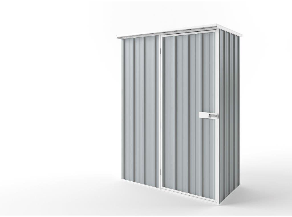 Flat Roof Garden Shed 1.50m (w) x 0.78m (d) Tall Gull Grey Colour