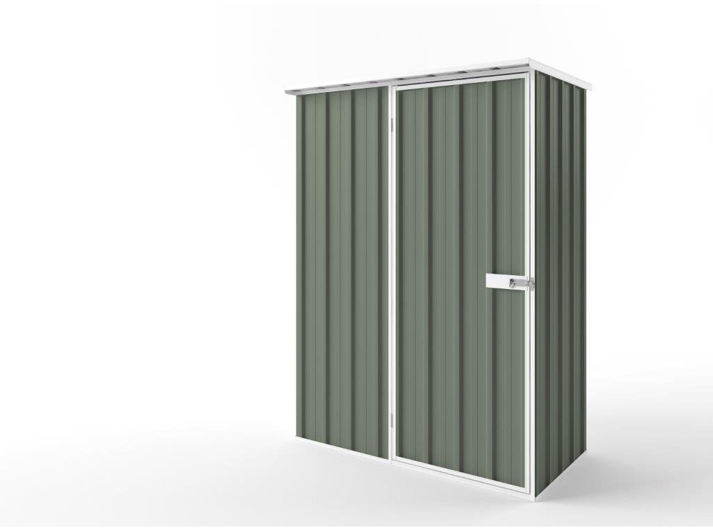 Flat Roof Garden Shed 1.50m (w) x 0.78m (d)x 2.12m (h)  Mist Green Colour