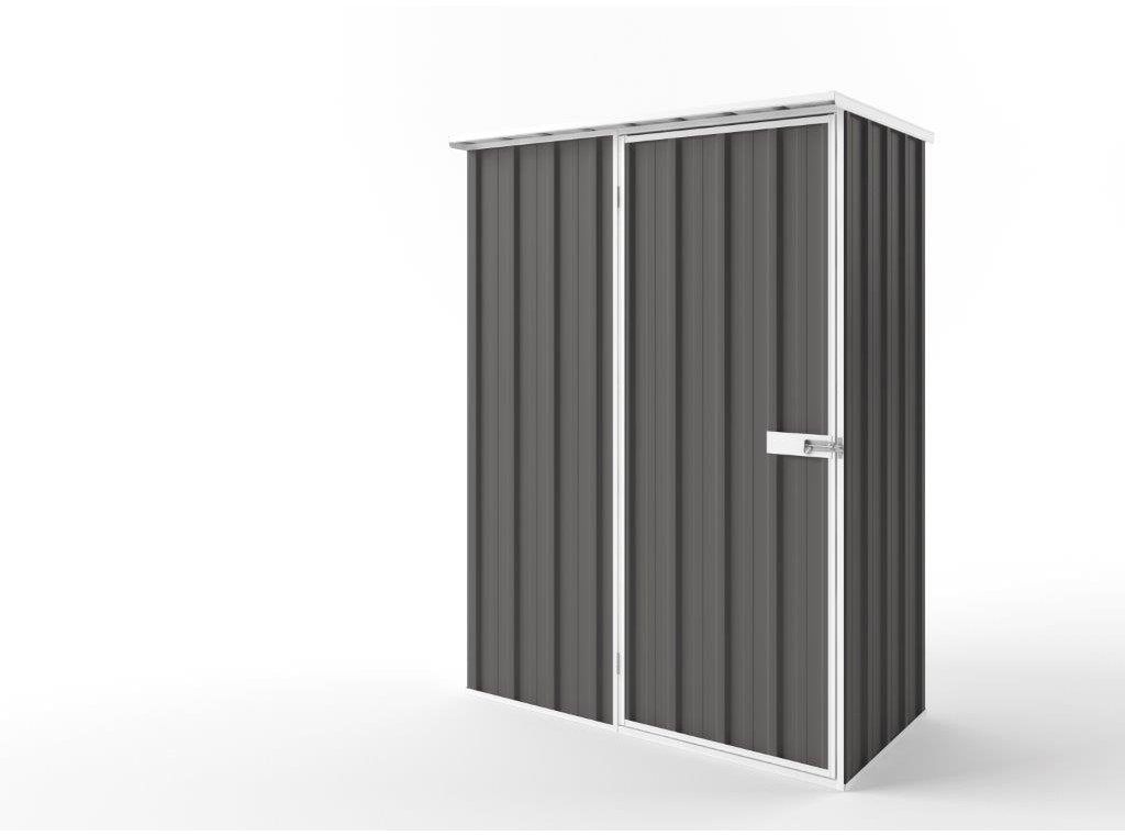 Flat Roof Garden Shed 1.50m (w) x 0.78m (d) Tall Slate Grey Colour