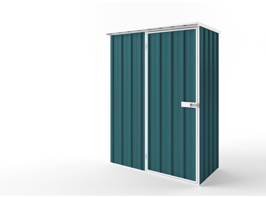 Flat Roof Garden Shed 1.50m (w) x 0.78m (d) Tall Torres Blue Colour