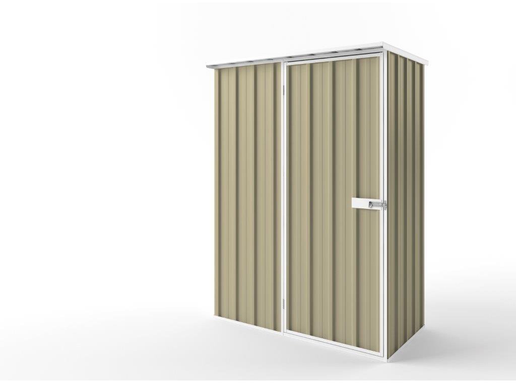 Flat Roof Garden Shed 1.50m (w) x 0.78m (d)x 2.12m (h)  Wheat Colour