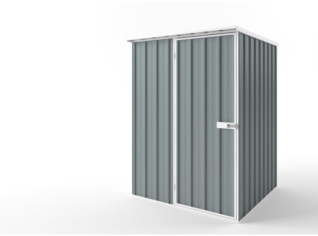 Flat Roof Garden Shed 1.50m (w) x 1.50m (d)x 2.12m (h)  Armour Grey Colour